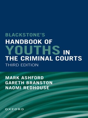 cover image of Blackstones' Handbook of Youths in the Criminal Courts